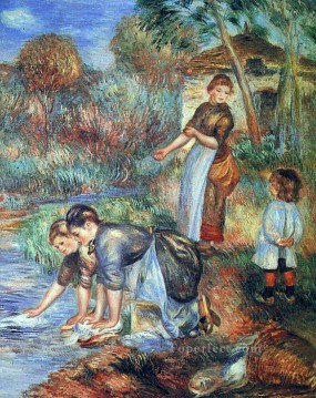 洗濯機の女たち ピエール・オーギュスト・ルノワール Oil Paintings